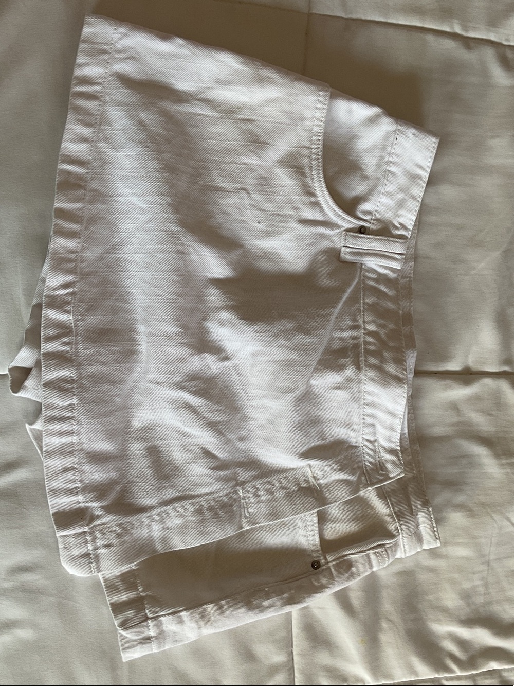 YMI White Jean Shorts